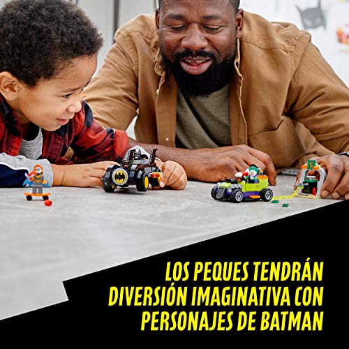 LEGO 76180 DC Batman vs. The Joker: Persecución en el Batmobile y Hot Rod, Super Heroes Coche, Juguetes para niños +4 años