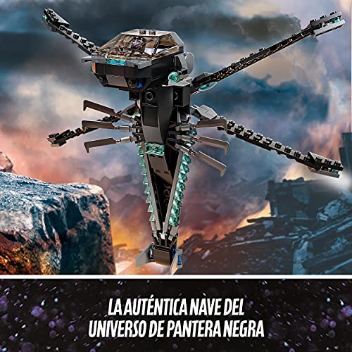 LEGO 76186 Marvel Vengadores Dragon Flyer de Black Panther, Juguete de Construcción de Avión del Avengers con Superhéroes