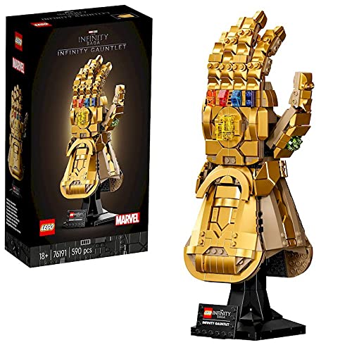 LEGO 76191 Marvel Guantelete del Infinito, Set de Construcción para Adultos del Guante de Thanos de los Vengadores