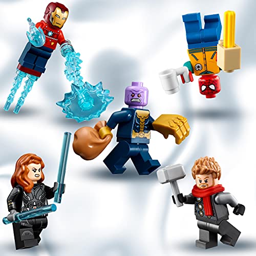 LEGO 76196 Marvel Los Vengadores: Calendario de Adviento de 2021 con Spider-Man e Iron Man para Niños de +7 Años