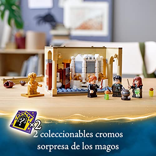 LEGO 76386 Harry Potter Hogwarts Fallo De La Poción Multijugos, Juguete para el 20 Aniversario con Mini Figura Dorada