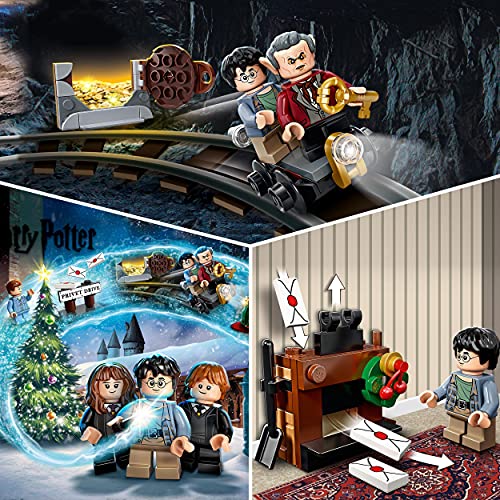 LEGO 76390 Harry Potter Calendario de Adviento de 2021, Juguete de Navidad y Regalo para Niños a Partir de 7 Años con 6 Mini Figuras