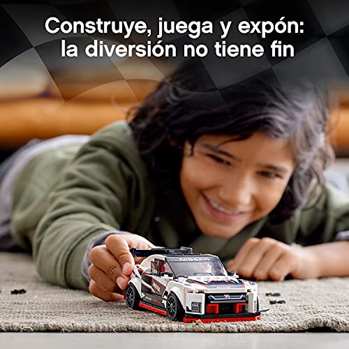 LEGO 76896 Speed Champions Nissan GT-R NISMO Juguete de Construcción de Icónico Coche de Carreras con Mini Figura