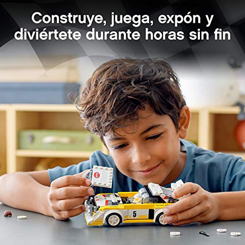 LEGO 76897 Speed Champions 1985 Audi Sport Quattro S1, Coche de Juguete para Construir con Mini Figura de Piloto