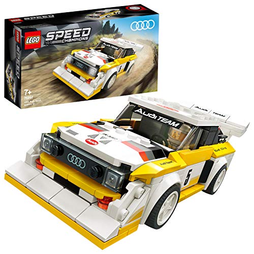 LEGO 76897 Speed Champions 1985 Audi Sport Quattro S1, Coche de Juguete para Construir con Mini Figura de Piloto