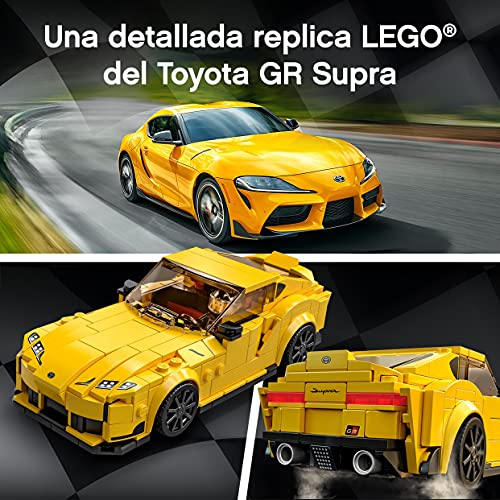 LEGO 76901 Speed Champions Toyota GR Supra, Coche Deportivo Coleccionable de Juguete para Construir para Niños +7 Años