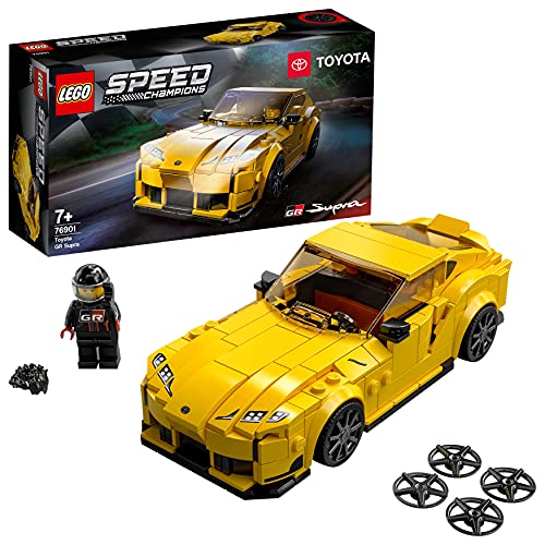 LEGO 76901 Speed Champions Toyota GR Supra, Coche Deportivo Coleccionable de Juguete para Construir para Niños +7 Años