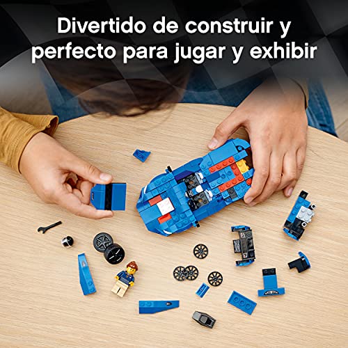 LEGO 76902 Speed Champions McLaren Elva, Coche Deportivo de Juguete para Construir con Mini Figura de Piloto de Carreras