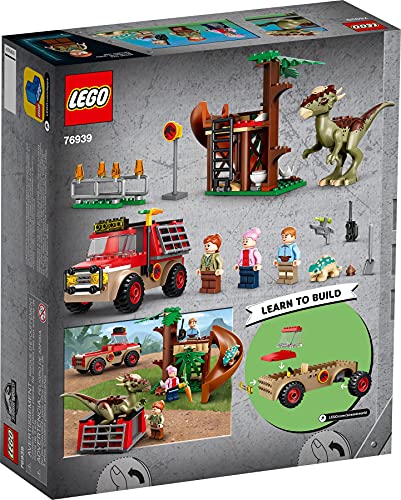 Lego 76939 Jurassic World Flucht des Stygimoloch 76939 - Set de Lego (incluye cuaderno Jurassic World (misterios, póster, cartel), incluye bolsa de plástico de Lego