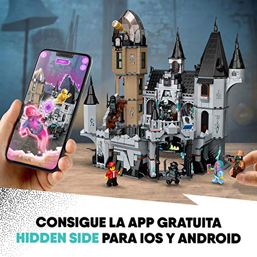 LEGO- Castillo del Misterio Hidden Side Set de Juego de Realidad Aumentada Multijugador Interactiva, Aplicación AR para iPhone/Android, Multicolor (70437)