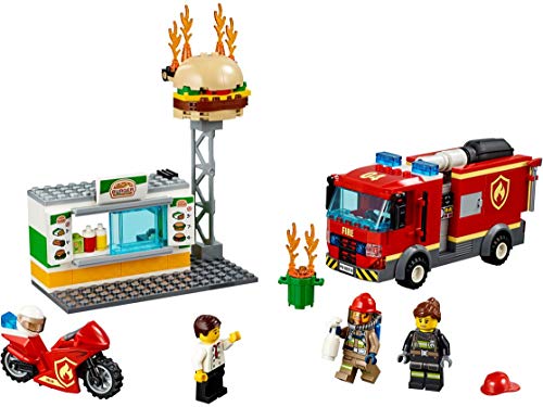 LEGO® City 60214 60215 - Juego de 2 piezas para bomberos en hamburguesas y estación de bomberos