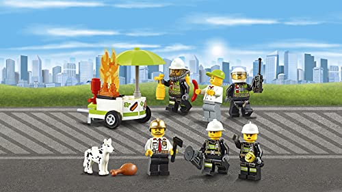 LEGO CITY - Estación de Bomberos, Juguete de Construcción, Incluye Camión, Helicóptero y Coche (60110)