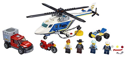 LEGO City Police 60243 Helicopter Chase - Kit de construcción para niños (212 piezas)