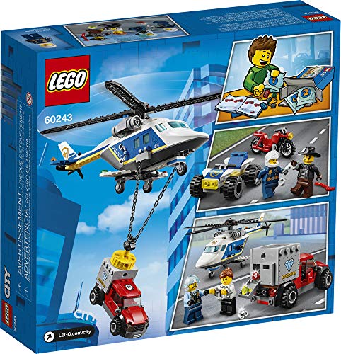 LEGO City Police 60243 Helicopter Chase - Kit de construcción para niños (212 piezas)