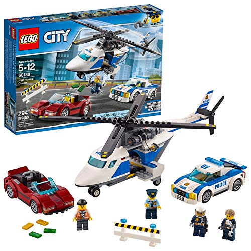 LEGO City Police - Persecución por la Autopista, Set de Construcción de Policia, Incluye Helicóptero y Coche Deportivo de Juguete (60138)