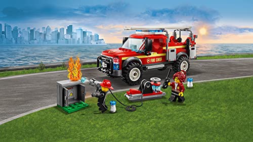 LEGO City Town - Camión de Intervención de la Jefa de Bomberos Vehículo de Juguete de construcción para Recrear Aventuras, incluye Minifiguras de los Bomberos, Novedad 2019 (60231)