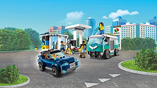 LEGO City Turbo Wheels - Gasolinera, Set de Construcción de Juguete a Partir de 5 Años, con Varios Vehículos de Juguete y Minifiguras (60257) , color/modelo surtido