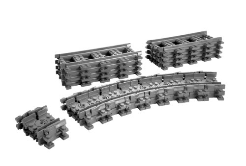 LEGO City - Vías Flexibles, Juguete de Contrucción de Vías de Tren para Complementar (7499)