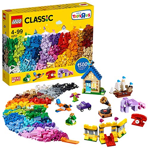 LEGO Classic - Caja Extra Grande de Ladrillos con 1500 Piezas para Jugar y Construir Creativas y Divertidas Creaciones para Niños y Niñas a Partir de 4 Años (10717)