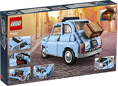 LEGO Creator Expert 77942 - Juego de coche para Fiat 500, color azul claro