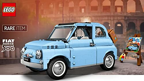 LEGO Creator Expert 77942 - Juego de coche para Fiat 500, color azul claro