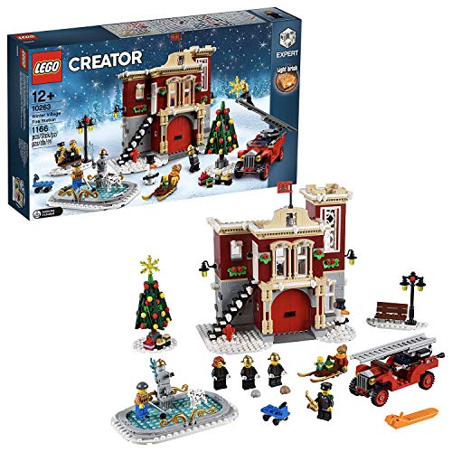 LEGO Creator Expert - Parque de bomberos navideño, divertido juguete de construcción con edificio (10263)