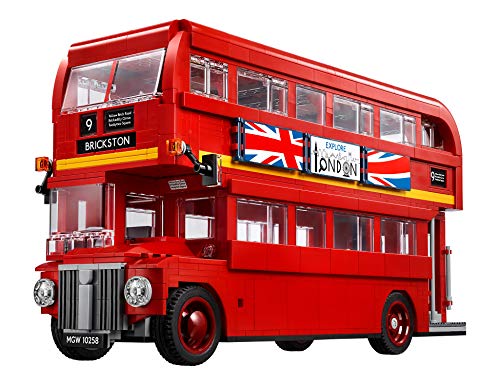 LEGO Creator - London Bus, Réplica de Autobús de Londres de dos Plantas para Construir, Jugar y Exponer con Característicos Detalles, Regalo Coleccionable a Partir de 16 Años (10258)