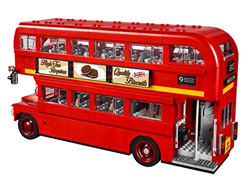 LEGO Creator - London Bus, Réplica de Autobús de Londres de dos Plantas para Construir, Jugar y Exponer con Característicos Detalles, Regalo Coleccionable a Partir de 16 Años (10258)