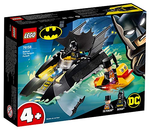 Lego DC Comics Super Heroes 76158 - Juego de persecución del pingüino con Batboat y misiones geniales para verdaderos superhéroes con figura de Robin (cubierta blanda)