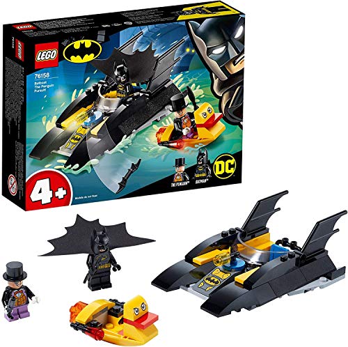 Lego DC Comics Super Heroes 76158 - Juego de persecución del pingüino con Batboat y misiones geniales para verdaderos superhéroes con figura de Robin (cubierta blanda)