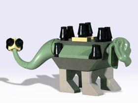 Lego Dinosaurio bebé Ankylosaurus