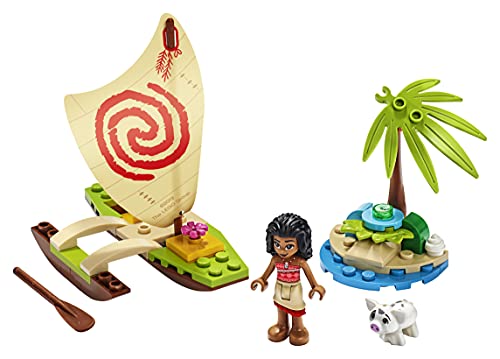 LEGO Disney Princess - Aventura Oceánica de Vaiana Juguete de Construcción Creativo de la Película, con Muñecas de Vaiana y Púa, Contiene una Canoa y otros Elementos, a Partir de 6 Años (43170)