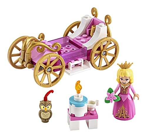 LEGO Disney Princess - Carruaje Real de Aurora Juguete de Construcción Inspirado en la Película de Disney La Bella Durmiente, Contiene un Carruaje, una Mesa y una Tarta (43173)