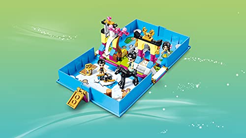 LEGO Disney Princess - Cuentos e Historias: Mulán Juguete Libro Personalizable con Pegatinas que se Abre de Juguete de la Película, Incluye a Muñeca Mulán, Li Shang, Grillo y el Caballo Khan (43174)