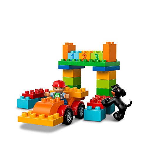 LEGO DUPLO-10572 Duplo My First Caja de Diversión, Juguete de Preescolar de Construcción Niñas de 1 Año y Medio a 5 Años Divertido y Educativo, Color Surtido, Miscelanea (10572)