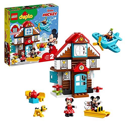 LEGO DUPLO Disney- Casa de Vacaciones de Mickey Mickey & Friends Mouse Nuevo Juguete de Construcción, niña y niño de 2 años en adelante, 57 piezas, Multicolor, única (10889)