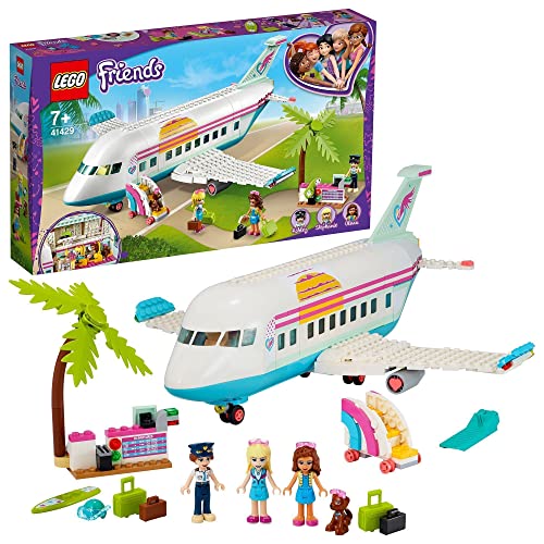 LEGO Friends 41429 Avión de Heartlake City Juguete de Construcción para Niños y Niñas de +7 años con Mini Muñecas