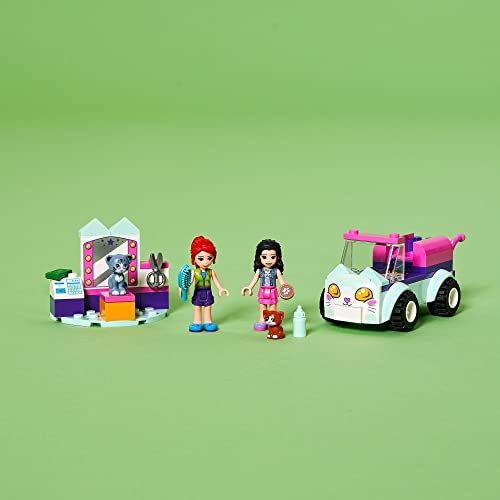 LEGO Friends 41439 Peluquería Felina Móvil Coche de Juguete para Niños y Niñas de +4 años con Gatitos y Mini Muñecas