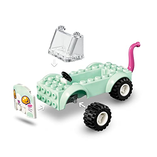 LEGO Friends 41439 Peluquería Felina Móvil Coche de Juguete para Niños y Niñas de +4 años con Gatitos y Mini Muñecas