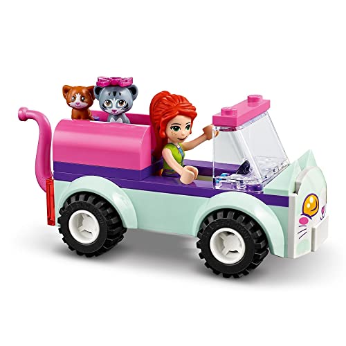 LEGO Friends 41439 Peluquería Felina Móvil Coche de Juguete para Niños y Niñas de +4 años con Gatitos y Mini Muñecas