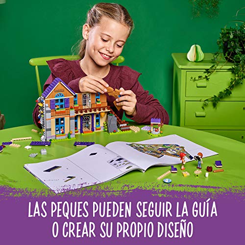 LEGO Friends - Casa de Mia, casa de muñecas divertida para construcción, incluye mascotas (41369)