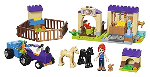 LEGO Friends - Establo de los Potros de Mia, juguete divertido de construcción para aventuras con caballos y mascotas (41361)