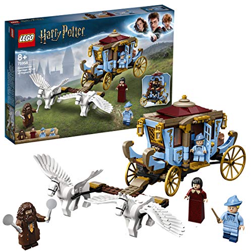 LEGO Harry Potter - Carruaje de Beauxbatons: Llegada a Hogwarts, Nuevo Juguete de Construcción de Carro con Caballos Alados Inspirado en la Película El Cáliz de Fuego (75958)