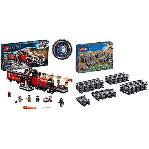 LEGO Harry Potter - Hogwarts Express, Tren de Juguete y Andén 9 y 3/4 (75955) + City Carriles (60205), Juguetes Infantiles - Juego de Construcción VíAs