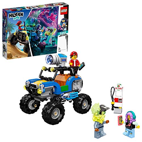 LEGO Hidden Side - Buggy Playero de Jack, Caza Fantasmas de Juguete con Este Set de Construcción Tecnológico, Funciona con App de Realidad Aumentada, para uno o más Jugadores (70428)