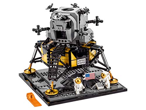 LEGO Ideas - NASA Apollo 11 Lunar Lander, maqueta de juguete del primer alunizaje tripulado, juguete de construcción del módulo lunar Eagle, a partir de 16 años (10266)