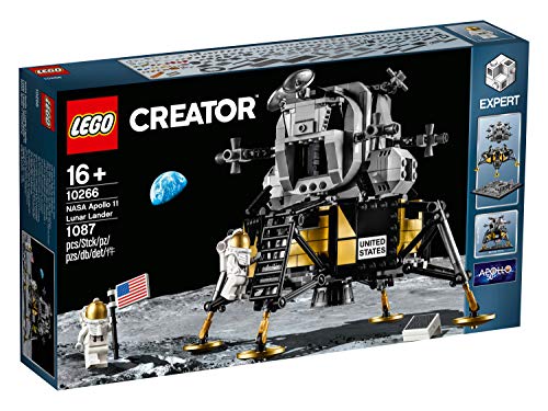 LEGO Ideas - NASA Apollo 11 Lunar Lander, maqueta de juguete del primer alunizaje tripulado, juguete de construcción del módulo lunar Eagle, a partir de 16 años (10266)