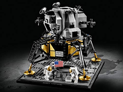 LEGO Ideas - NASA Apollo 11 Lunar Lander, maqueta de juguete del primer alunizaje tripulado, juguete de construcción del módulo lunar Eagle, a partir de 16 años (10266)