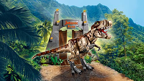 Lego Jurassic World - Parque Jurásico: Caos del T. Rex, Set de Construcción de Dinosaurio de La Clásica Película, Incluye Minifiguras de Los Personajes de La Saga, Tyrannosaurus de Juguete (75936) ()