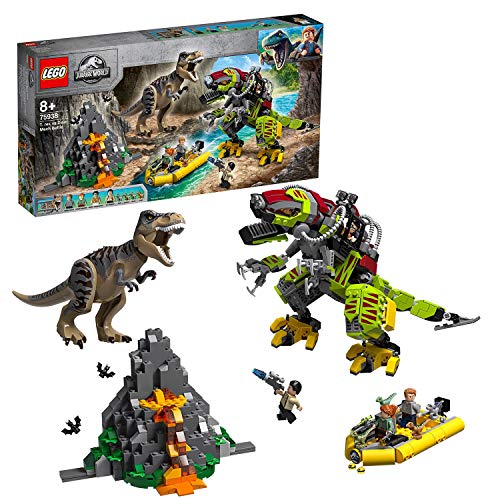 LEGO Jurassic World - T. Rex vs. Dinosaurio Robótico Juguete de construcción para Recrear Aventuras con los Dinosaurios de Jurassic World, Novedad 2019 (75938) , color/modelo surtido